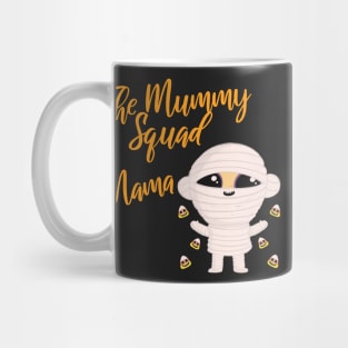 Mama Family Matching Halloween The Mummy squad graphic design Mug